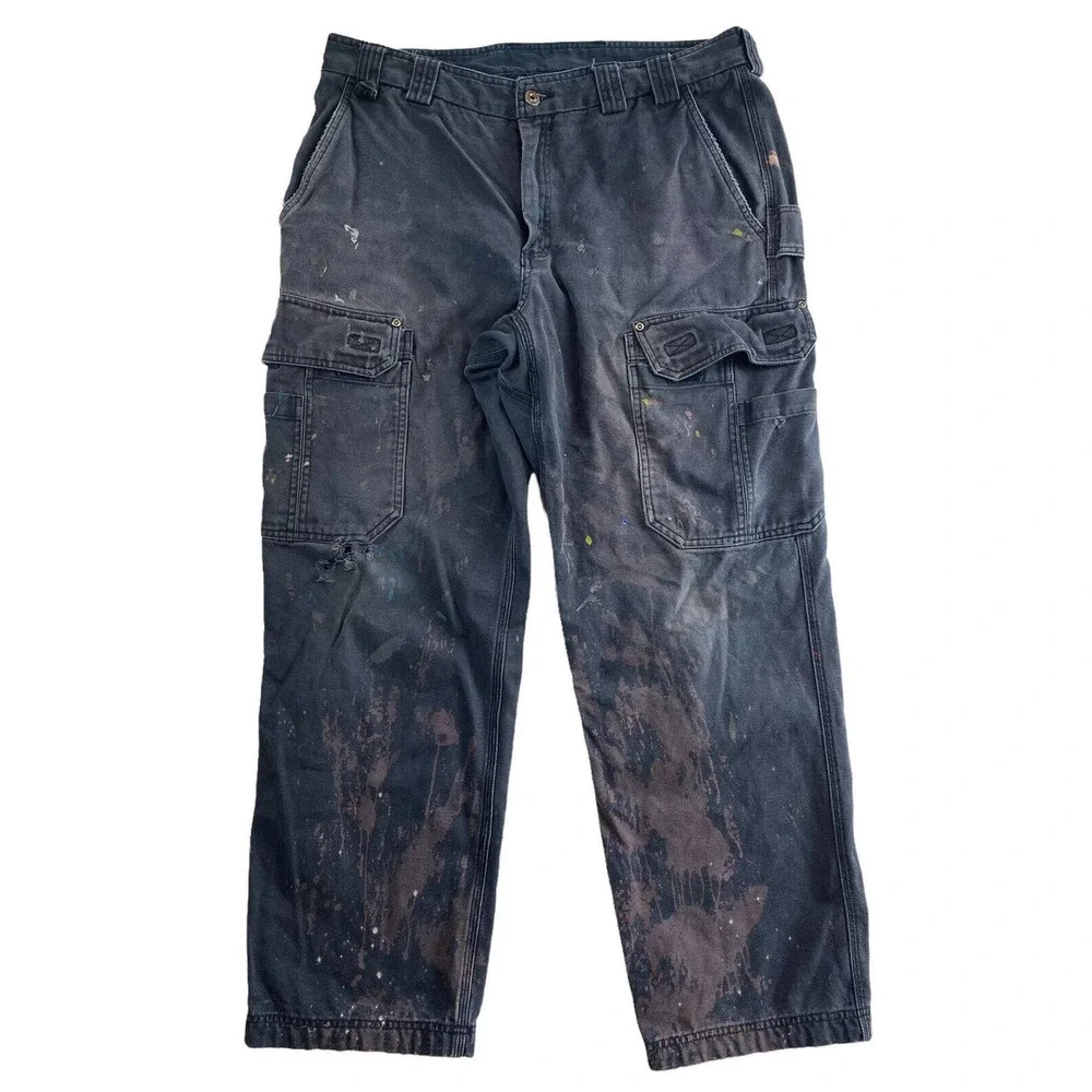 Duluth Distressed Cargo Pants 38x32 Mens Work - Picture 1 of 9